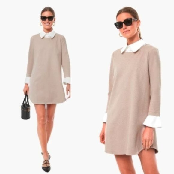 Tuckernuck Dresses & Skirts - Tuckernuck | NEW Sandwhisp Dakotah Collared Layered Look Preppy Dress Size XS